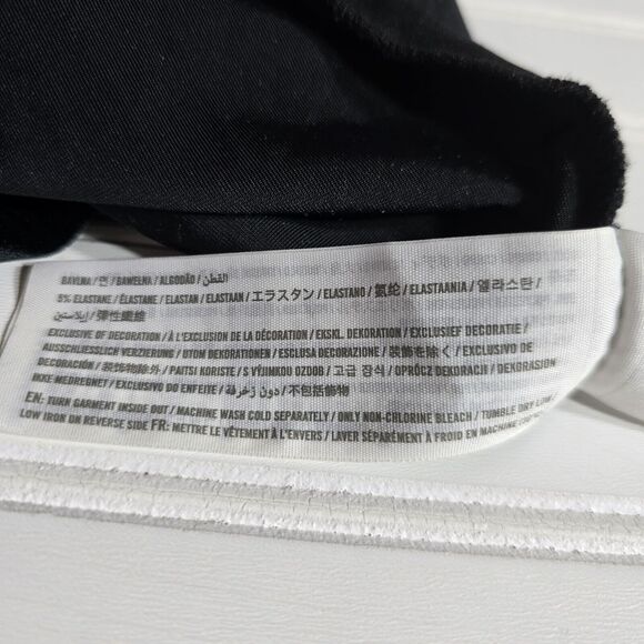 Abercrombie & Fitch Velour Cowl Neck Halter Thong Bodysuit Black size XS - Picture 6 of 7